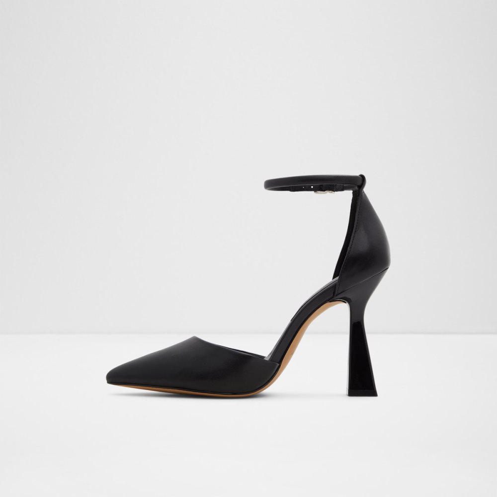 Black Aldo Ardcarn Strappy Heeled Block Heels | 16FPQZJHK