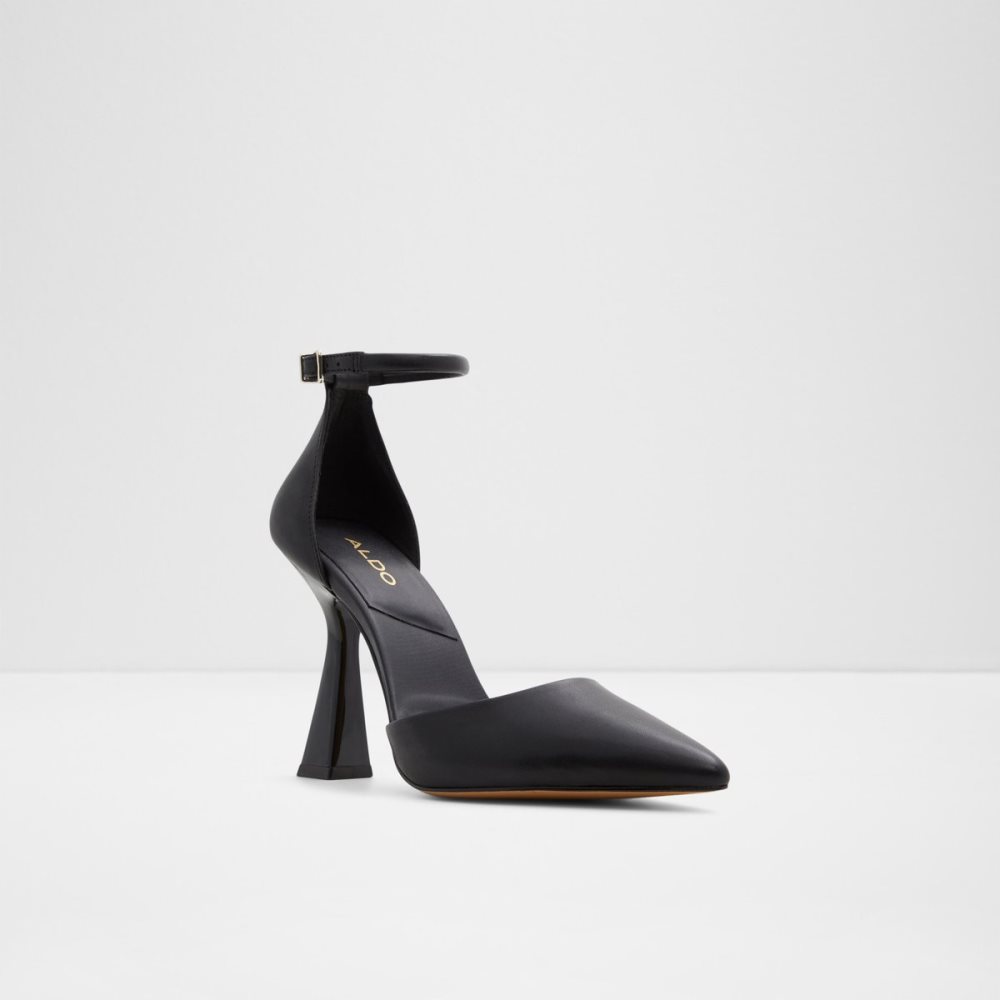 Black Aldo Ardcarn Strappy Heeled Block Heels | 16FPQZJHK