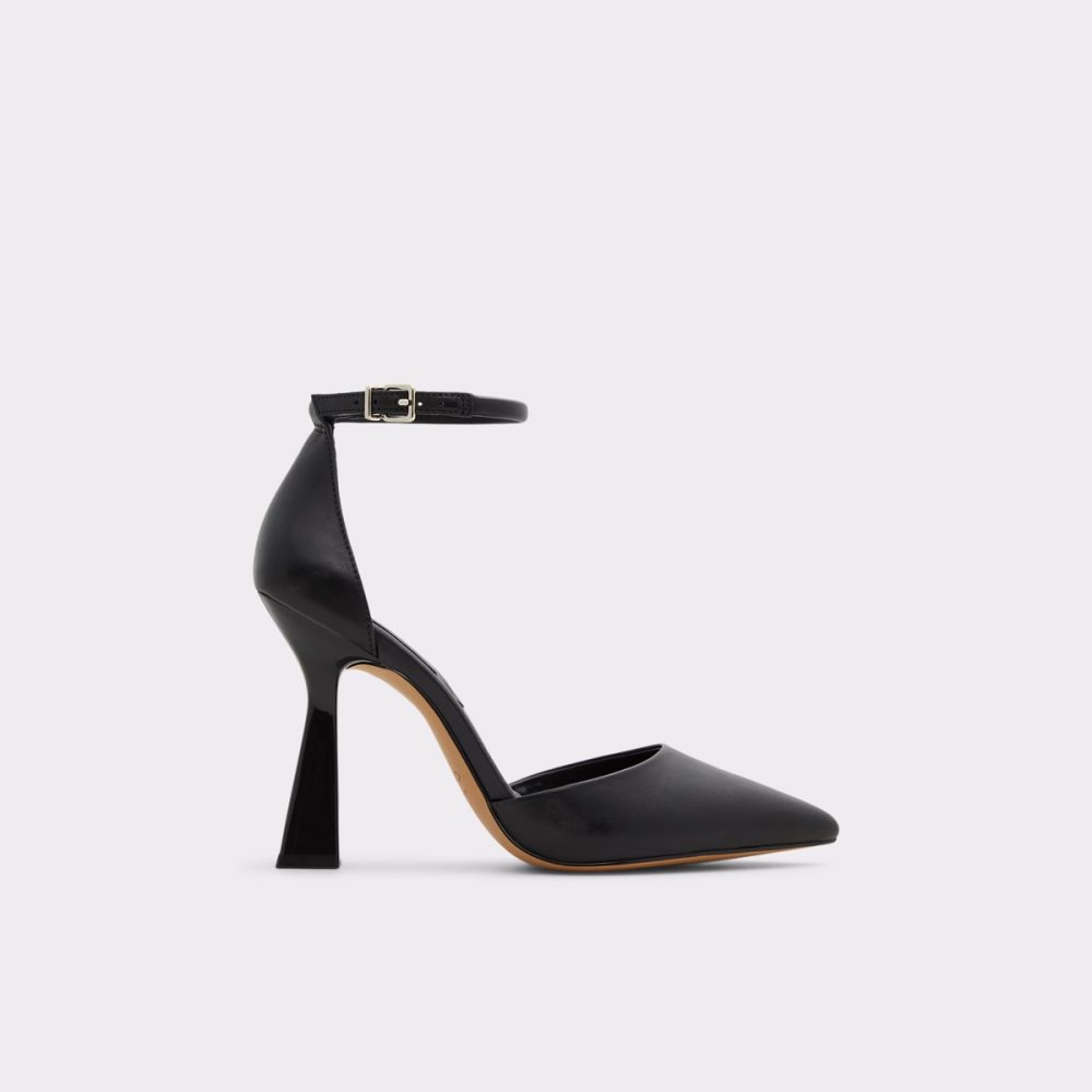 Black Aldo Ardcarn Strappy Heeled Block Heels | 16FPQZJHK