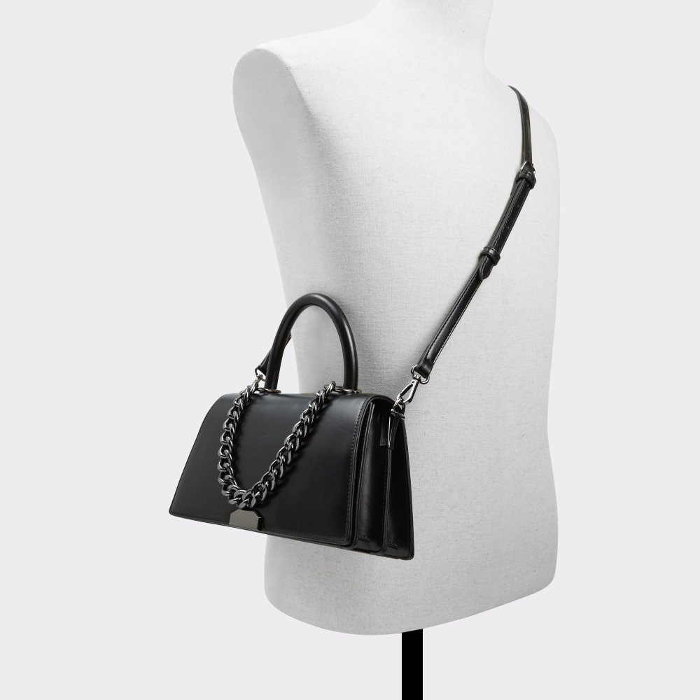 Black Aldo Avedax Top Handle Handbag | 60QUFJYSB