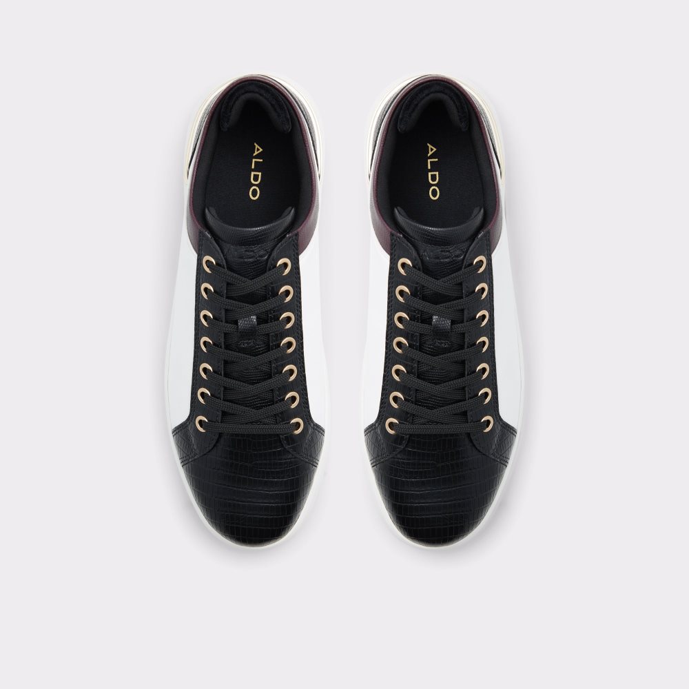 Black Aldo Aveo Low Top - Cup Sole Sneakers | 59WATQVYR