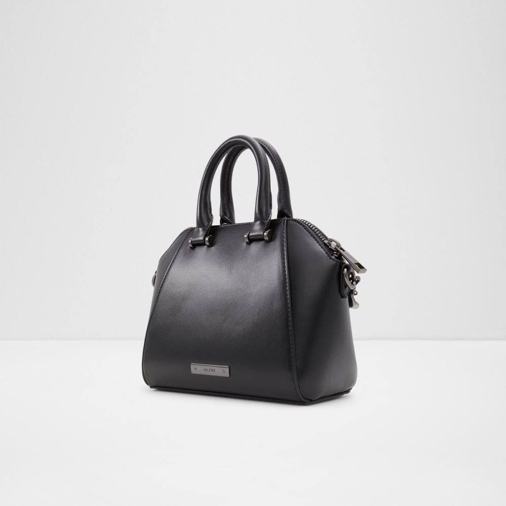 Black Aldo Beralana Satchel Tote Bags | 24KIEOXQF