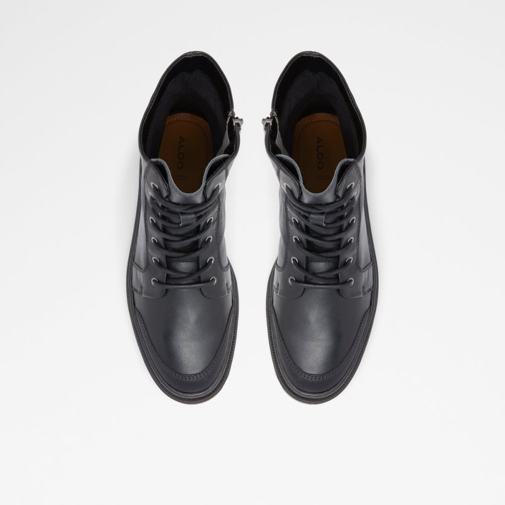 Black Aldo Berze Lace Up Boots | 23NVXGTYD