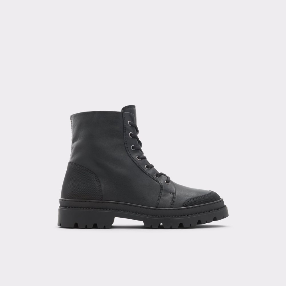 Black Aldo Berze Lace Up Boots | 23NVXGTYD