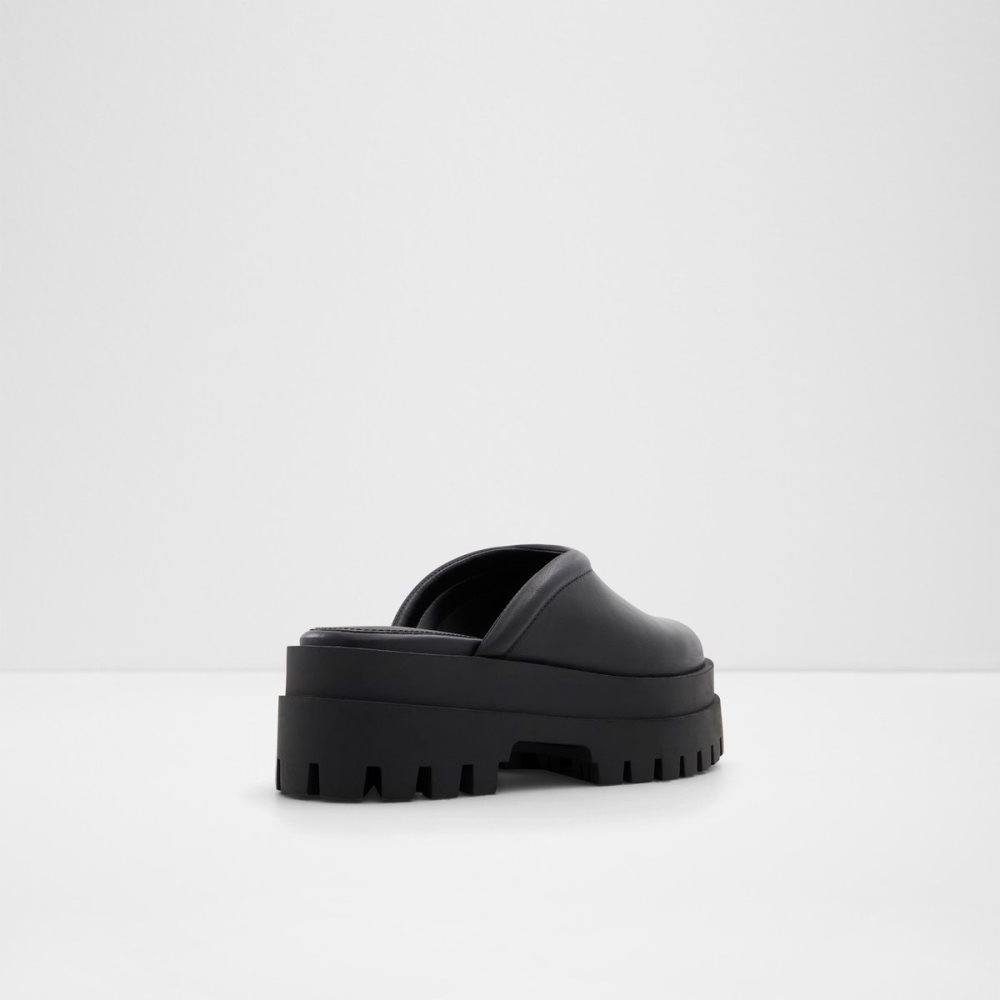 Black Aldo Biglease Mule - Lug Sole Mules | 78CXJDFBR