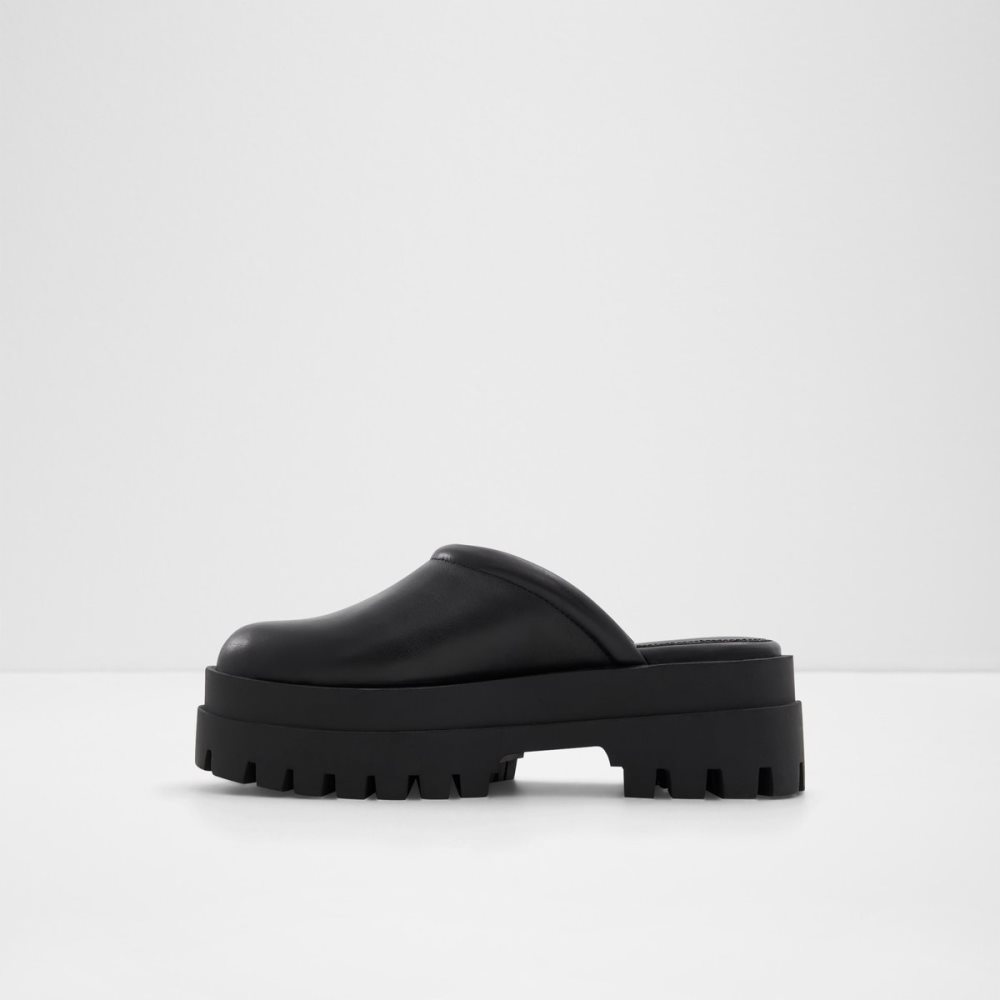 Black Aldo Biglease Mule - Lug Sole Mules | 78CXJDFBR