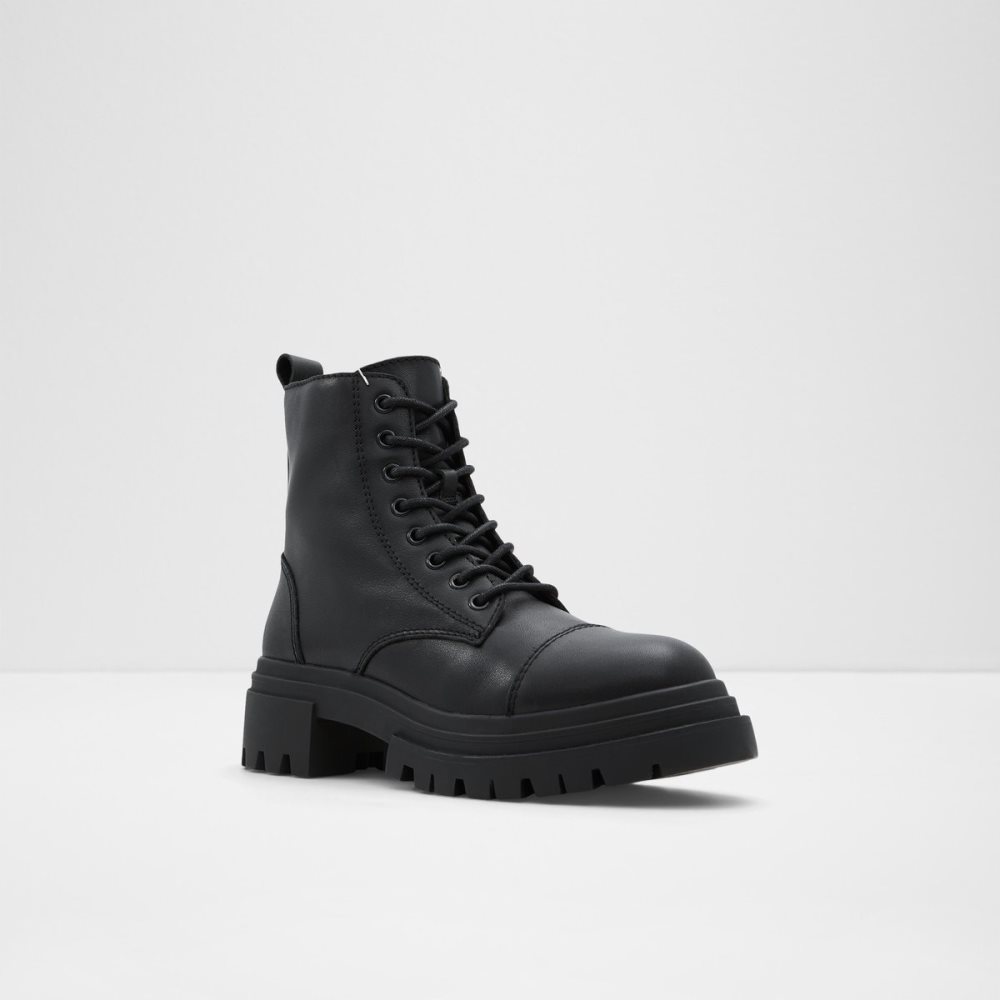 Black Aldo Bigmark - Lug Sole Combat Boots | 84YPHXRDS