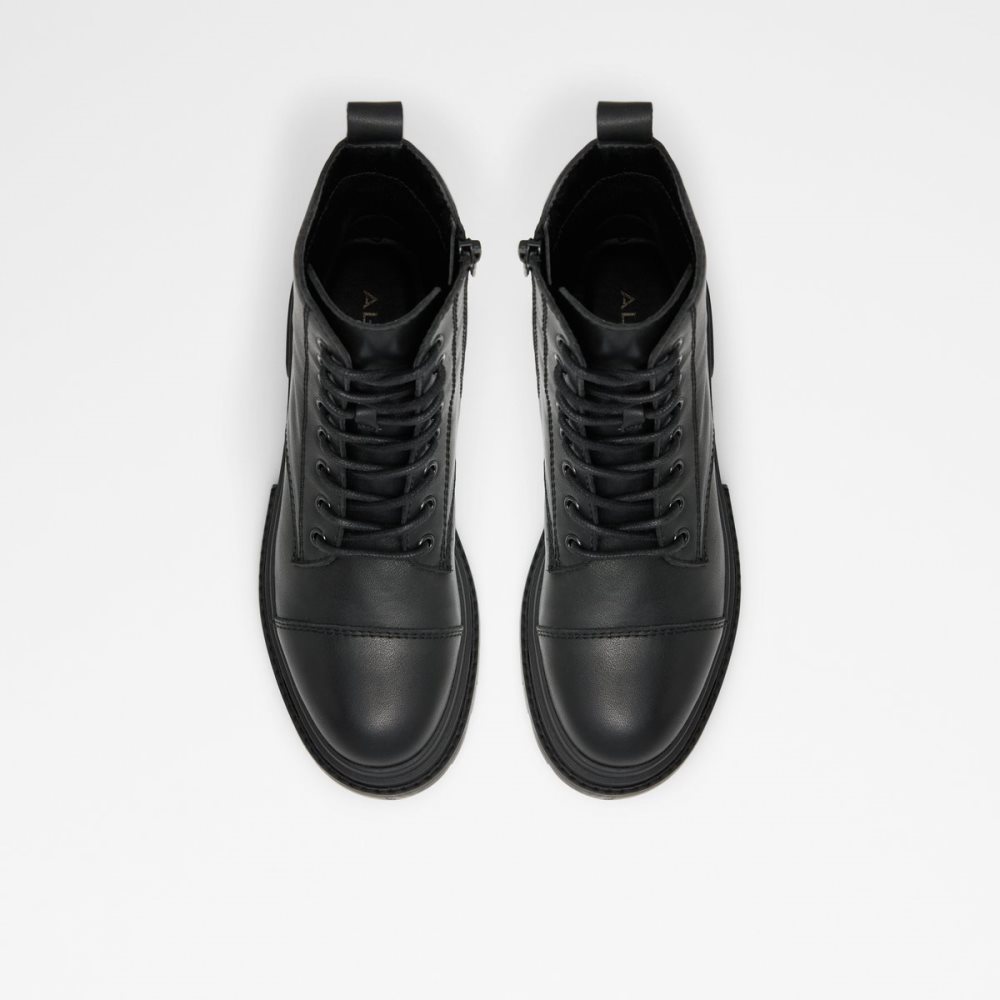 Black Aldo Bigmark - Lug Sole Combat Boots | 84YPHXRDS