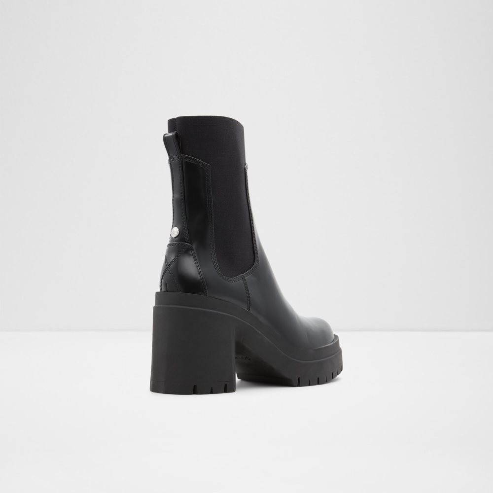 Black Aldo Bigmood - Lug Sole Chelsea Boots | 59GELIDPQ