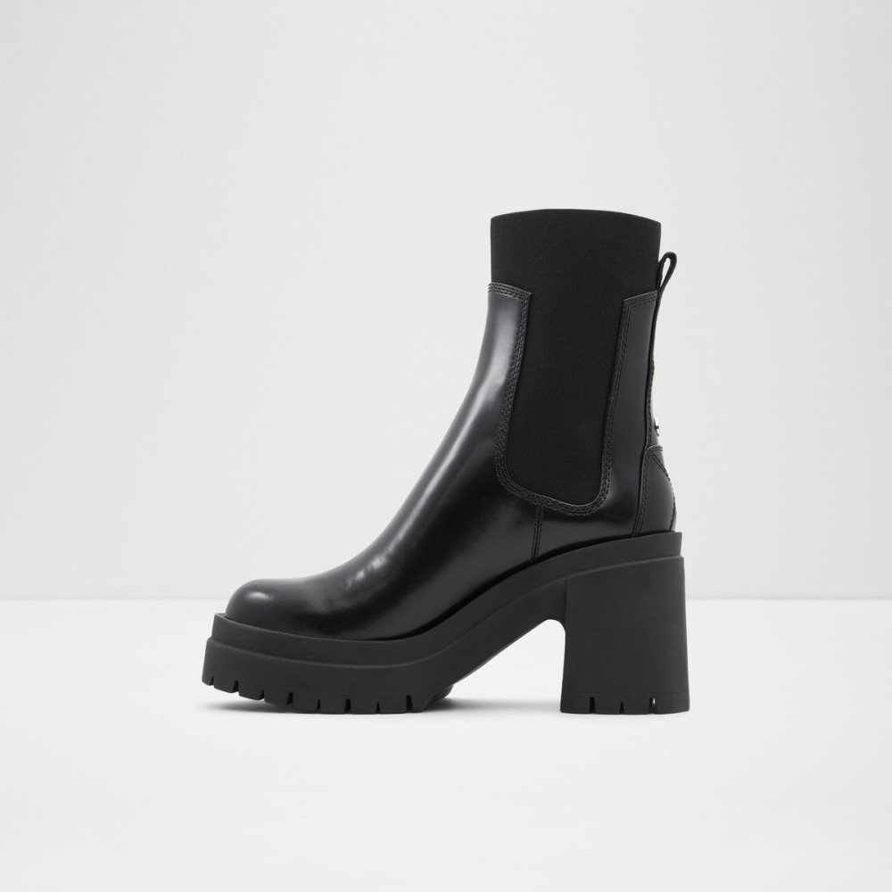 Black Aldo Bigmood - Lug Sole Chelsea Boots | 59GELIDPQ