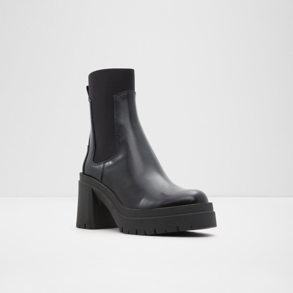 Black Aldo Bigmood - Lug Sole Chelsea Boots | 59GELIDPQ