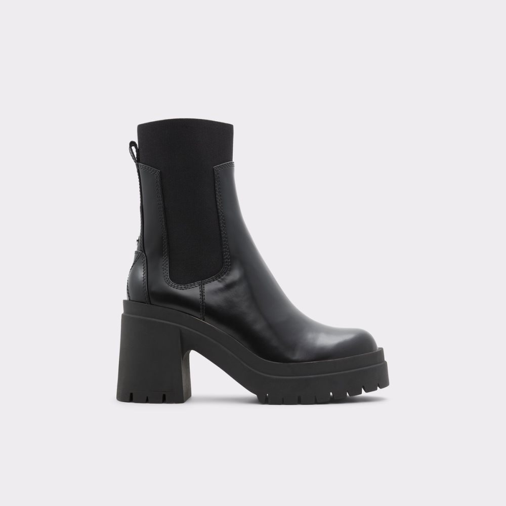 Black Aldo Bigmood - Lug Sole Chelsea Boots | 59GELIDPQ