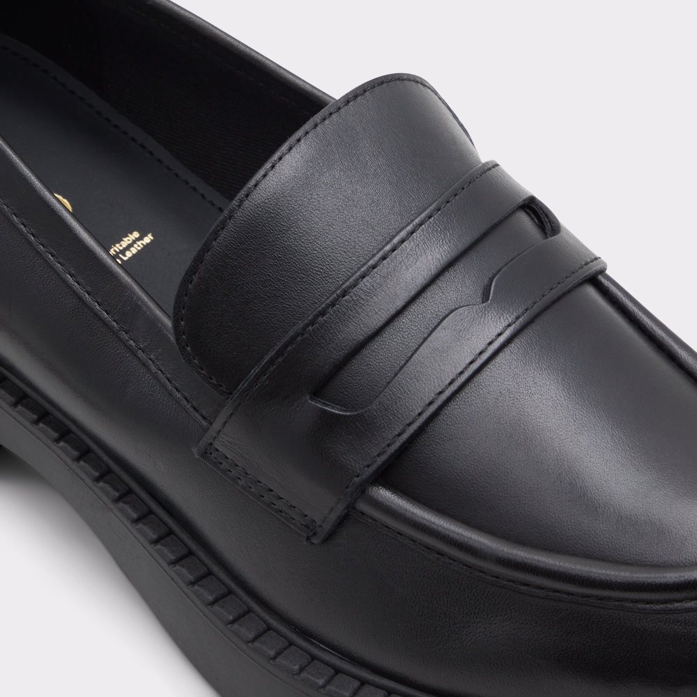 Black Aldo Bigplan - Lug Sole Mules | 72UXVZMGK