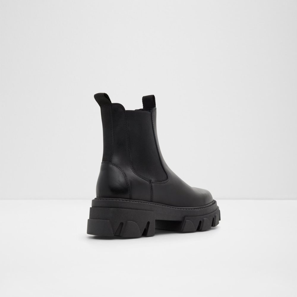 Black Aldo Bigtrek - Lug Sole Chelsea Boots | 81LTJBKPH