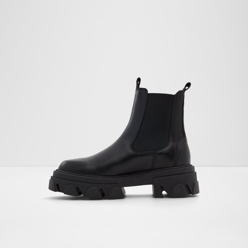 Black Aldo Bigtrek - Lug Sole Chelsea Boots | 81LTJBKPH