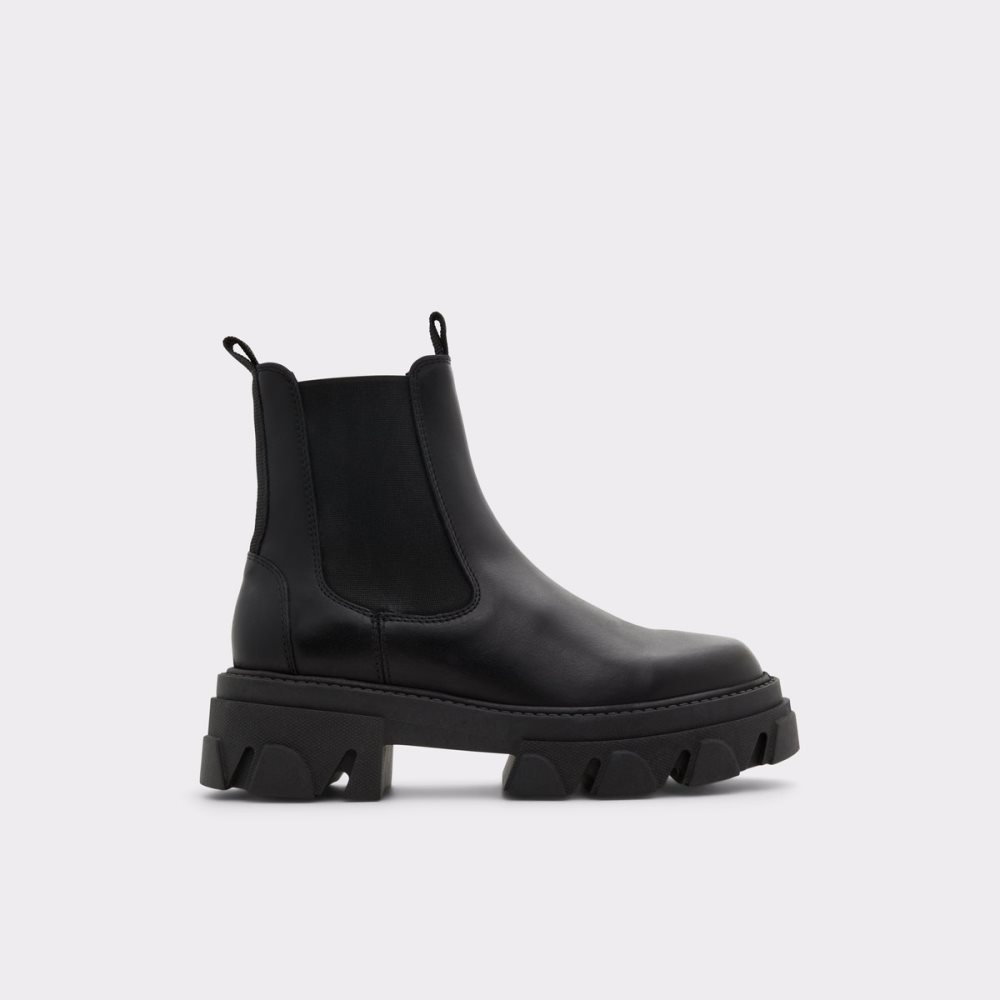 Black Aldo Bigtrek - Lug Sole Chelsea Boots | 81LTJBKPH