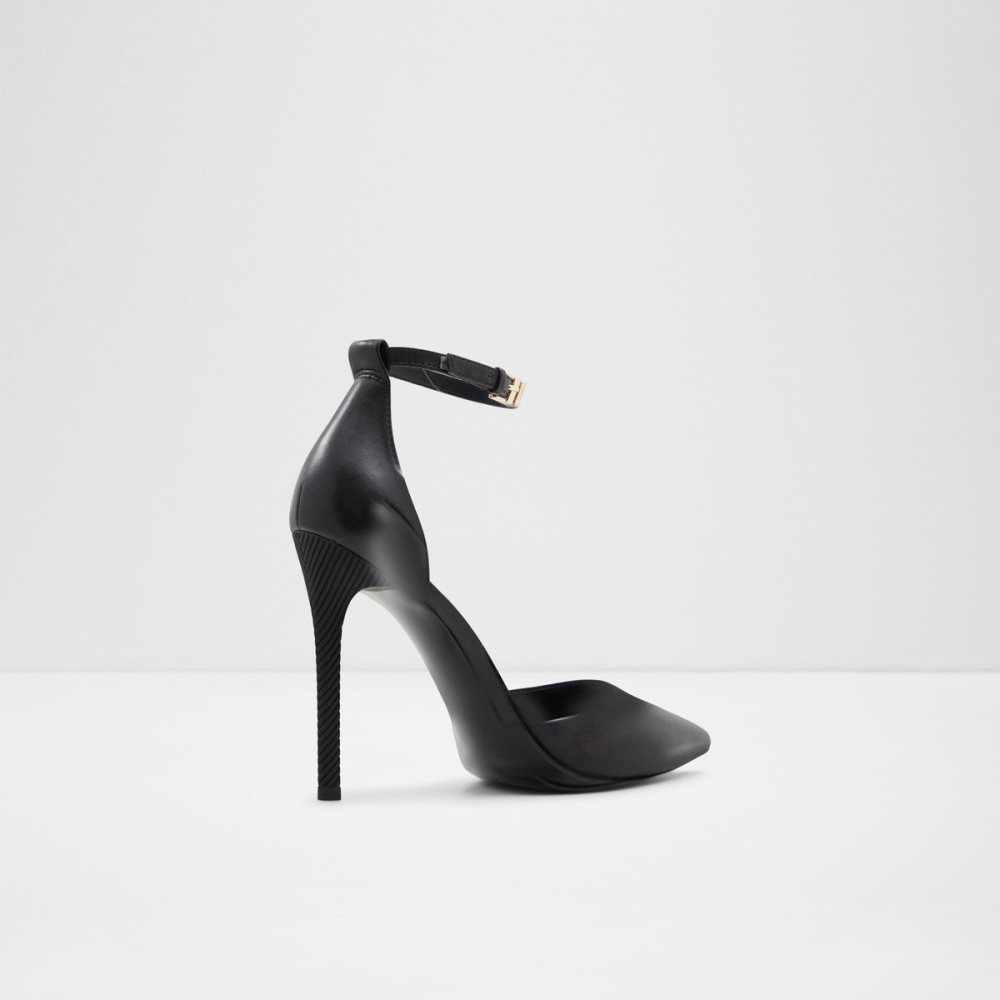 Black Aldo Blige Strap Heeled - Stiletto Heels | 40RLJHYPD