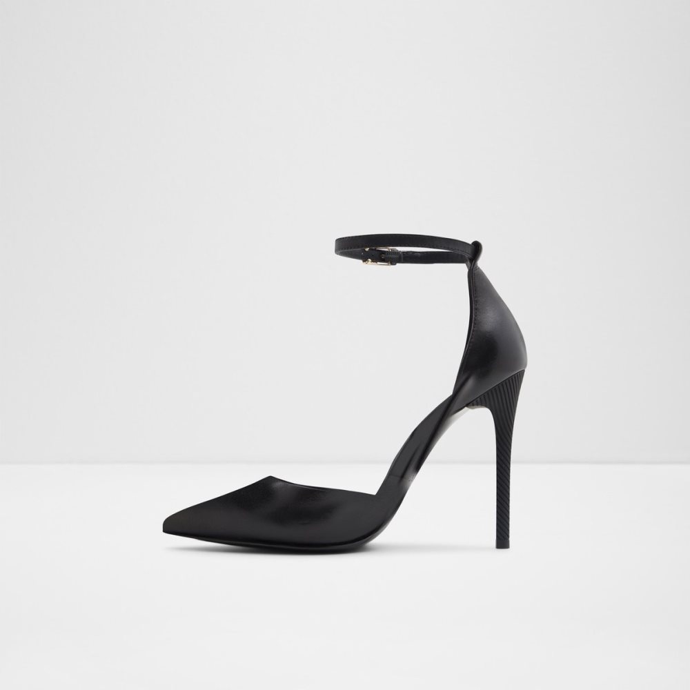 Black Aldo Blige Strap Heeled - Stiletto Heels | 40RLJHYPD