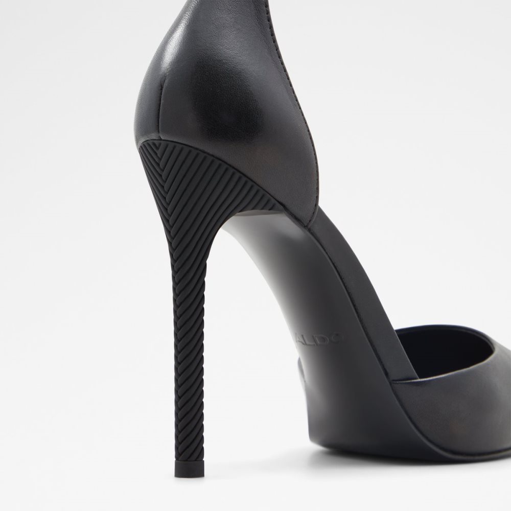 Black Aldo Blige Strap Heeled - Stiletto Heels | 40RLJHYPD