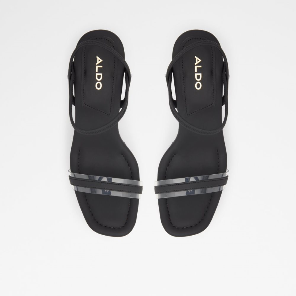 Black Aldo Bodish Wedge Sandal - Wedge Sandals | 03MSVJZEI