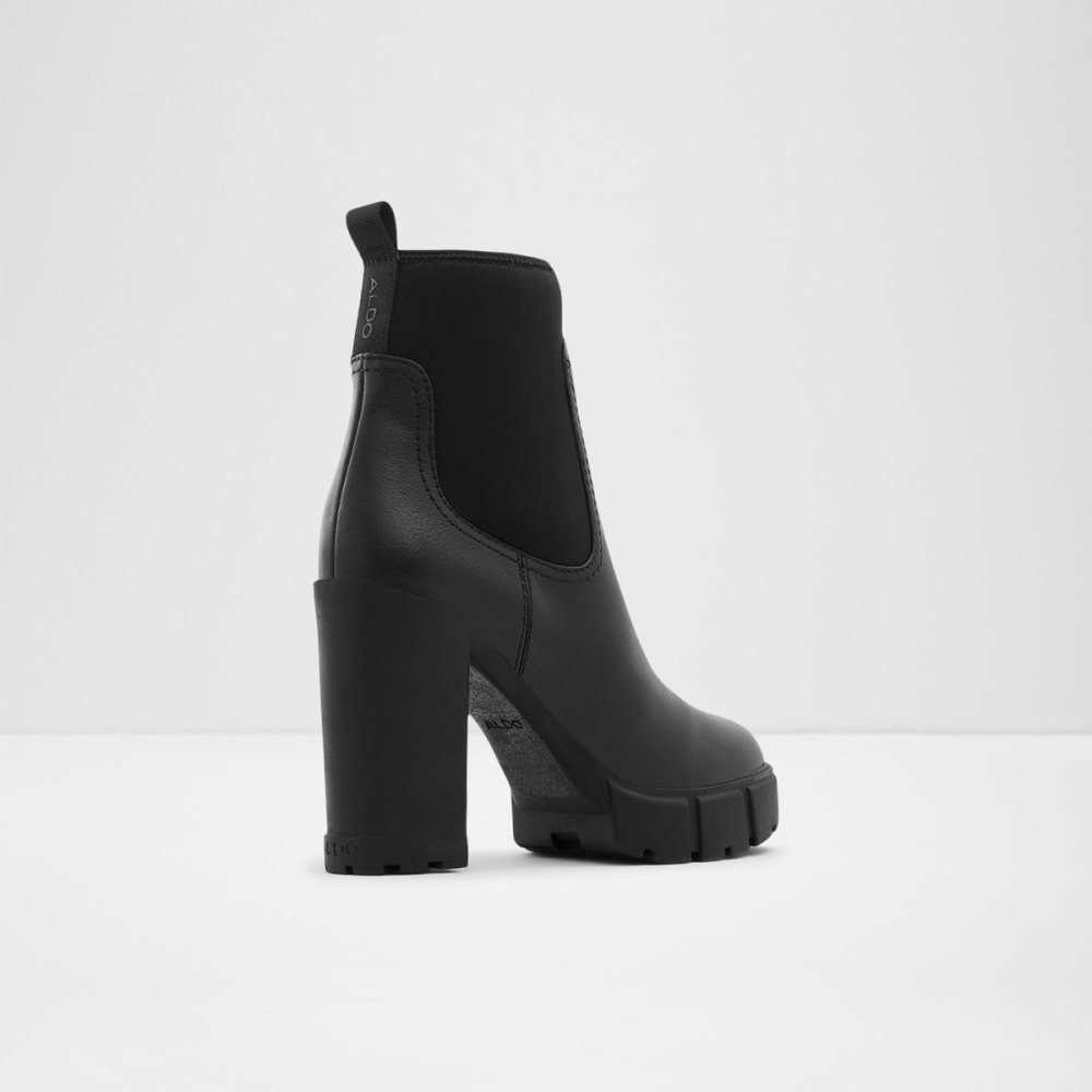 Black Aldo Bolder - Lug Sole Chelsea Boots | 28UYAMZPN