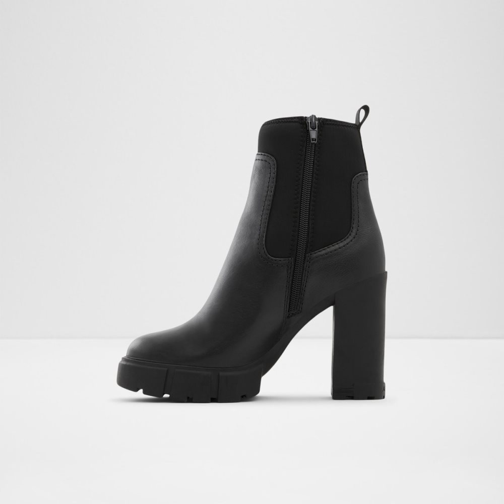 Black Aldo Bolder - Lug Sole Chelsea Boots | 28UYAMZPN