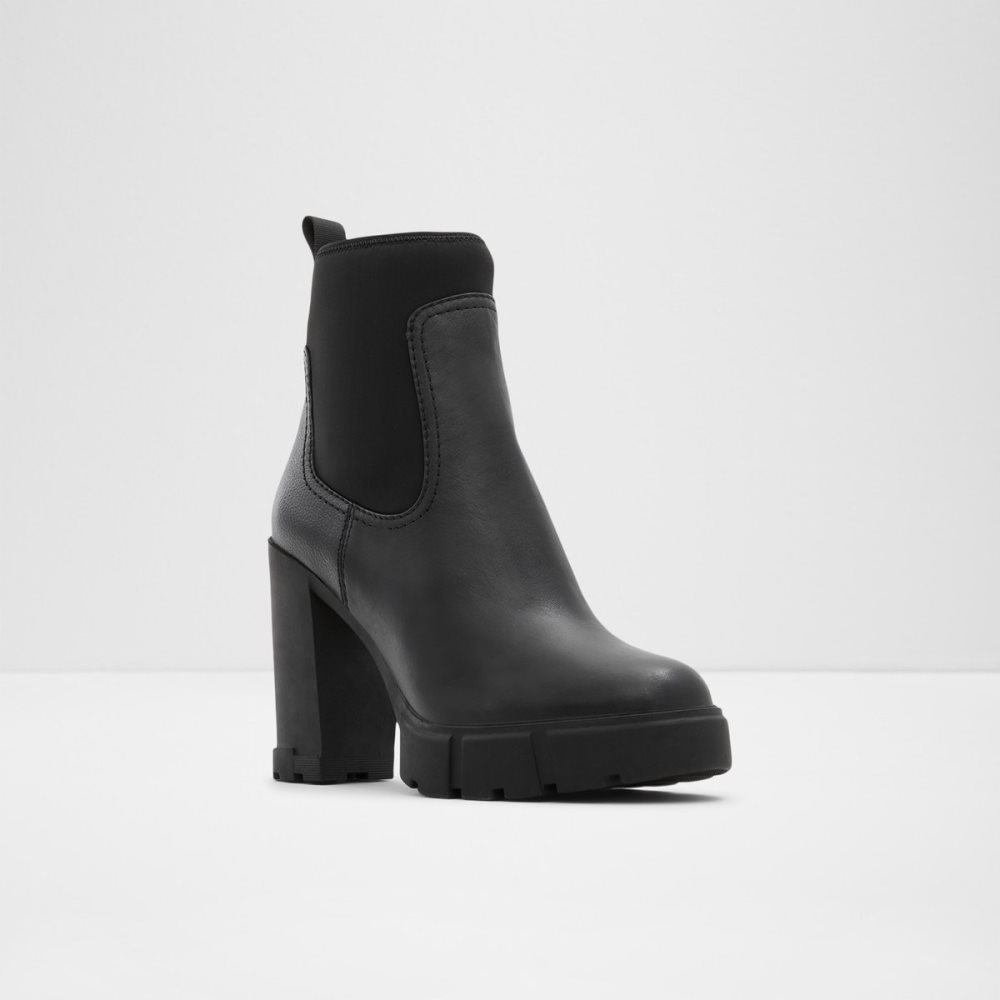 Black Aldo Bolder - Lug Sole Chelsea Boots | 28UYAMZPN