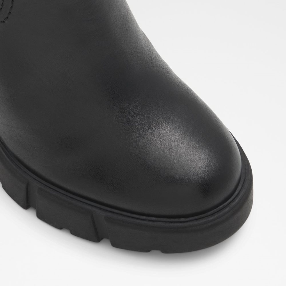 Black Aldo Bolder - Lug Sole Chelsea Boots | 28UYAMZPN