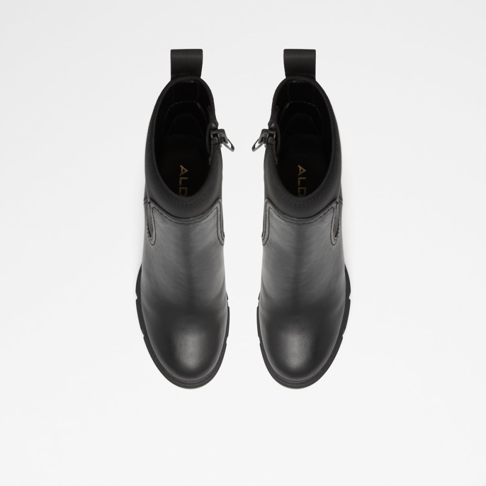 Black Aldo Bolder - Lug Sole Chelsea Boots | 28UYAMZPN