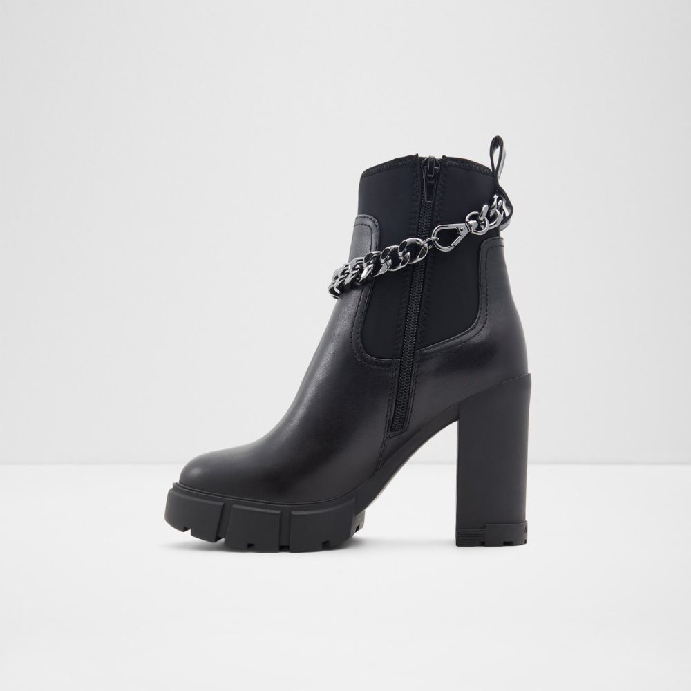 Black Aldo Bolder - Lug Sole Chelsea Boots | 76AEBROPK