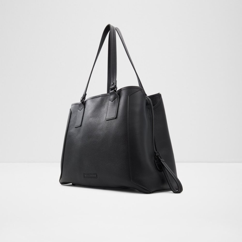 Black Aldo Bragia Satchel Tote Bags | 03KACLNRM