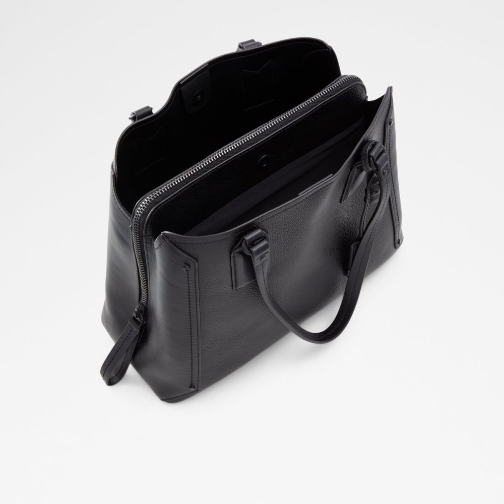 Black Aldo Bragia Satchel Tote Bags | 03KACLNRM