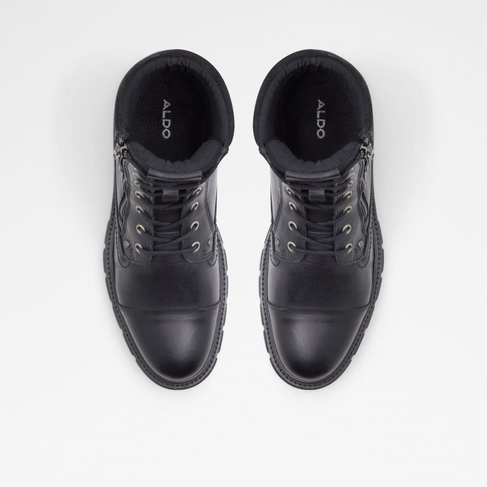 Black Aldo Caleseth Lace-up Lace Up Boots | 28WUKZDCQ