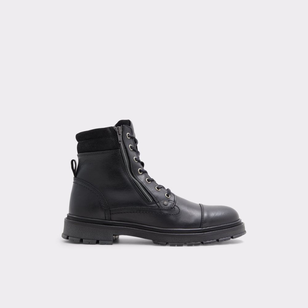 Black Aldo Caleseth Lace-up Lace Up Boots | 28WUKZDCQ