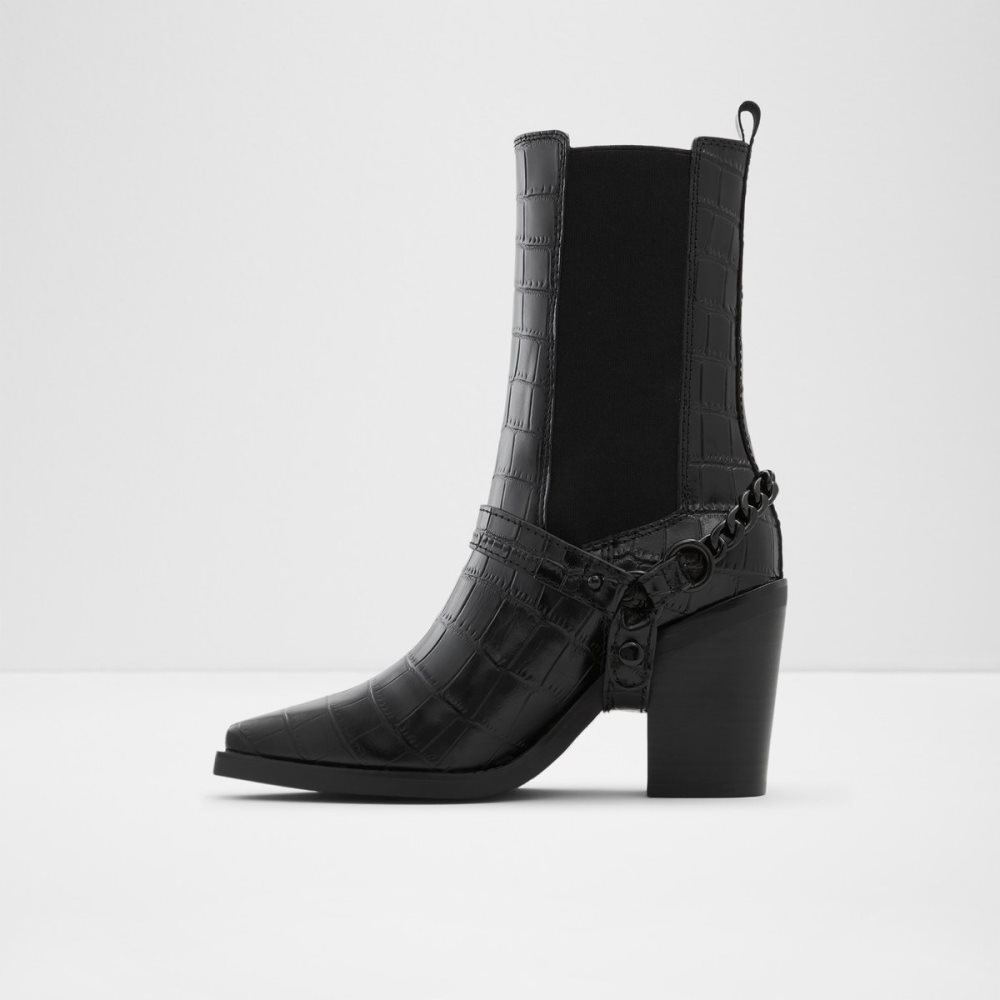 Black Aldo Campera Western - Chelsea Boots | 93PNLVEMK