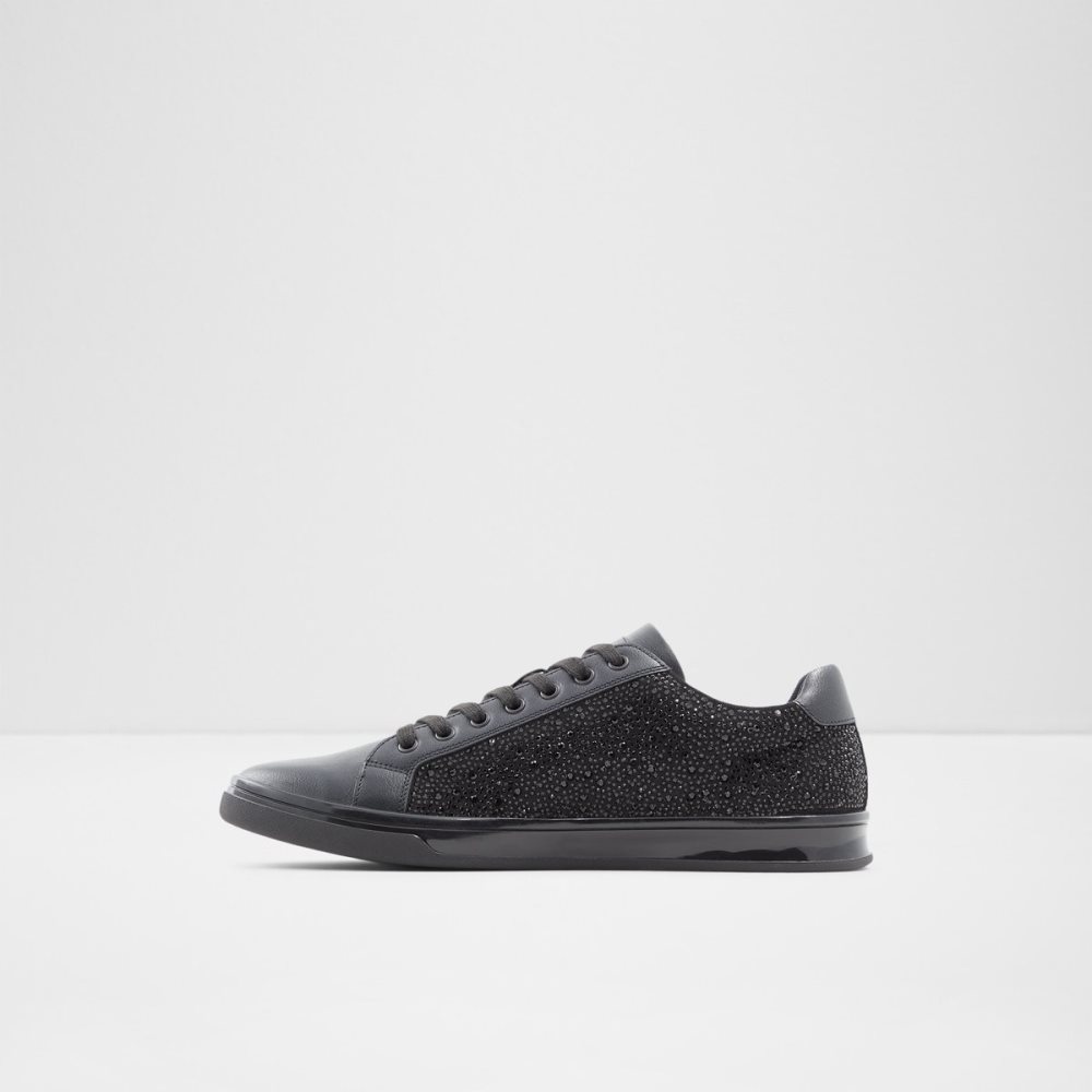 Black Aldo Carapetos Low Top Sneakers | 14VMRBPCZ