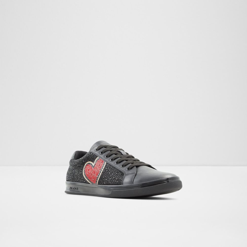 Black Aldo Carapetos Low Top Sneakers | 14VMRBPCZ