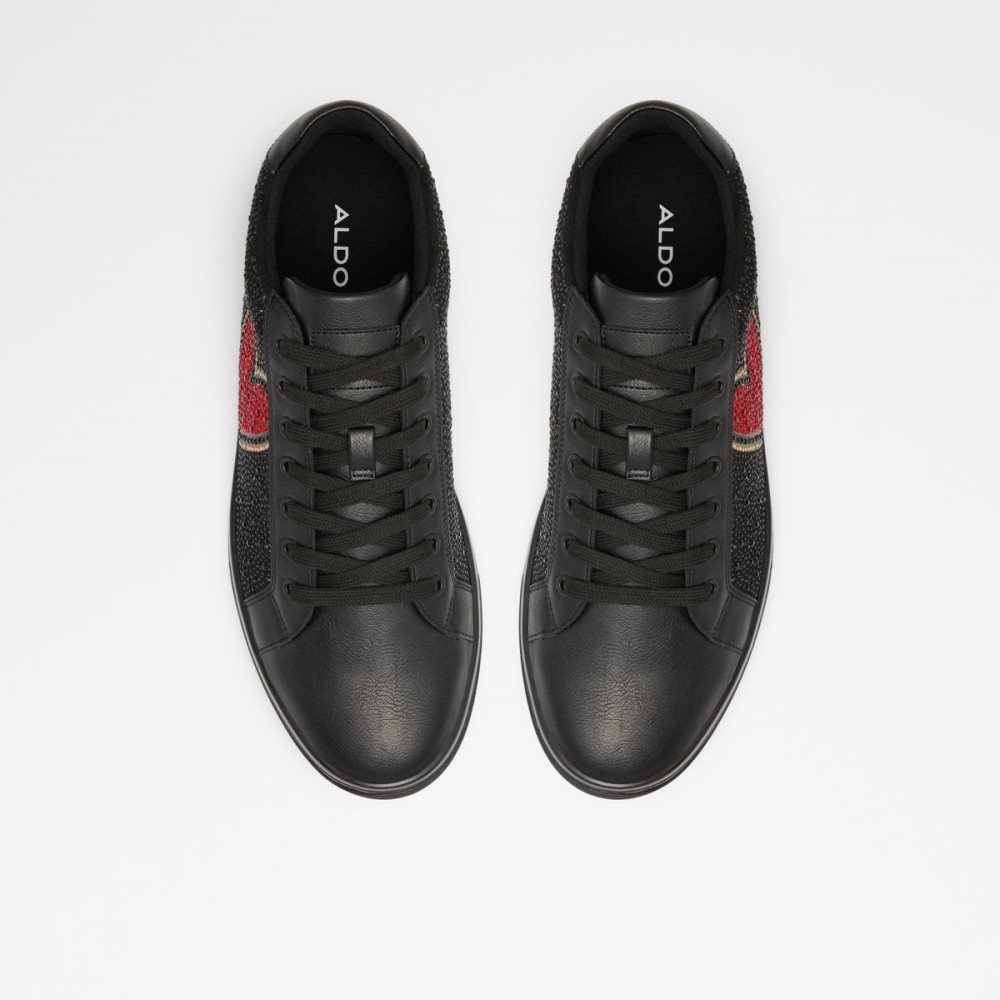 Black Aldo Carapetos Low Top Sneakers | 14VMRBPCZ