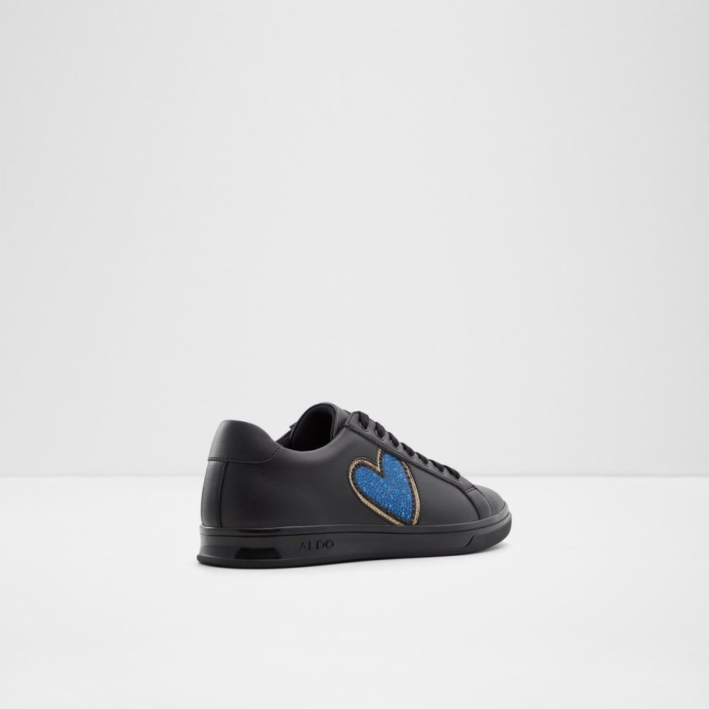 Black Aldo Carapetoss Low Top Sneakers | 64UORSQCK