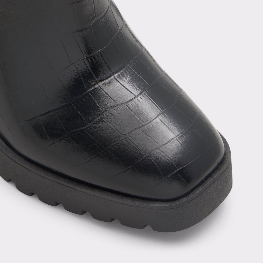 Black Aldo Chetta - Lug Sole Chelsea Boots | 12YWSTAQZ