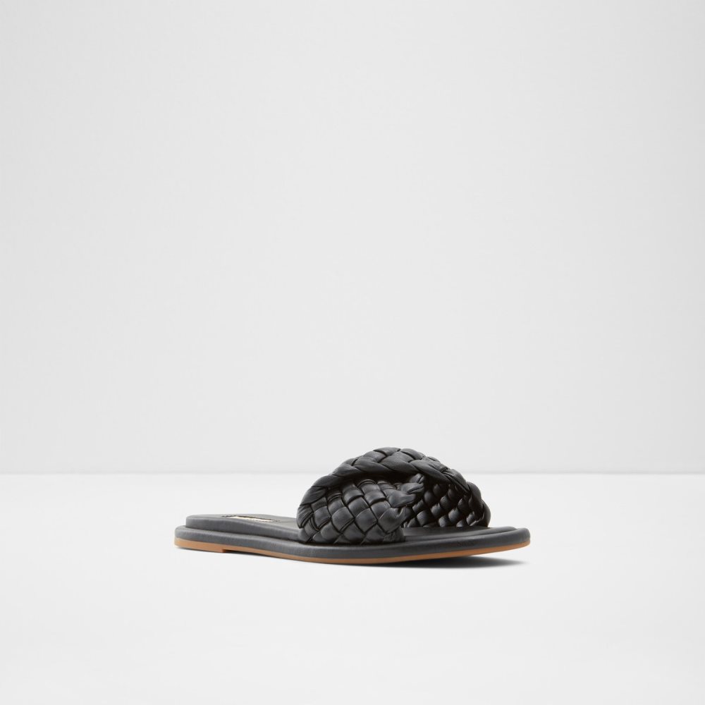 Black Aldo Chicago Slide Sandal Sandals | 70OJQWIBF