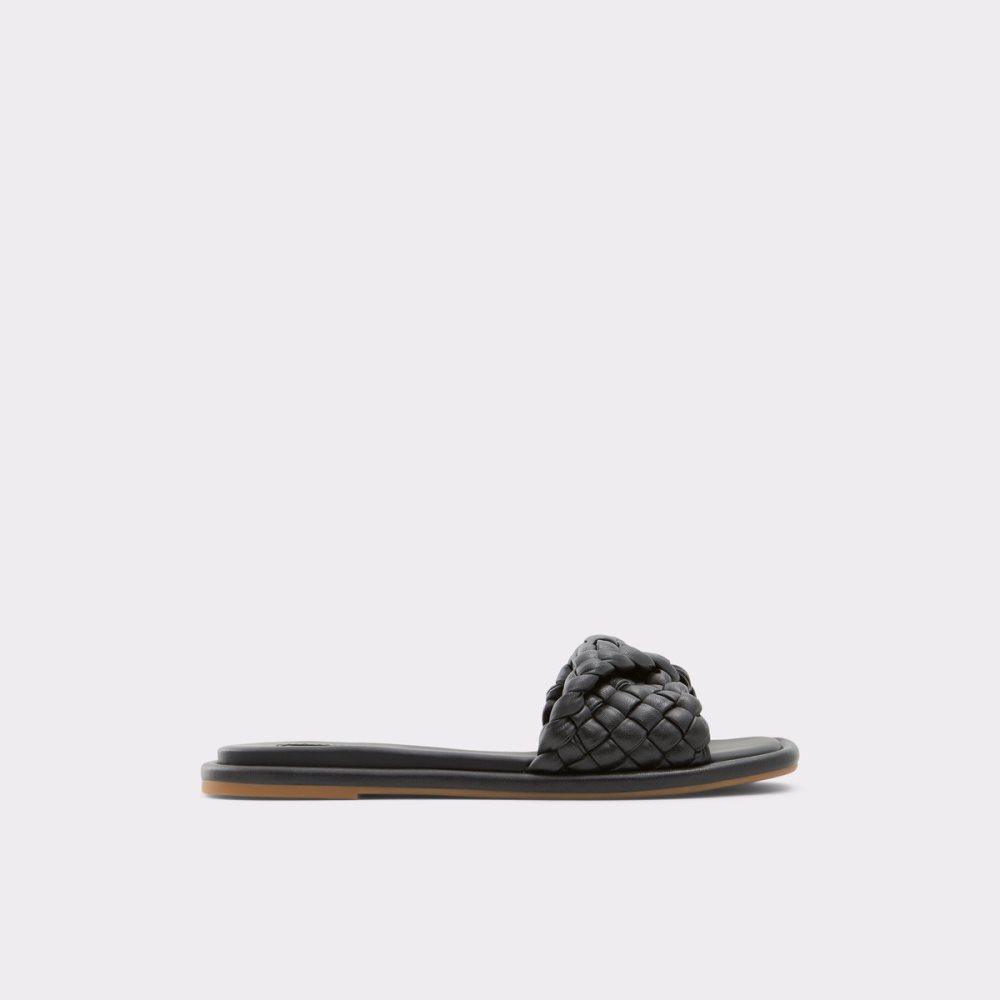 Black Aldo Chicago Slide Sandal Sandals | 70OJQWIBF