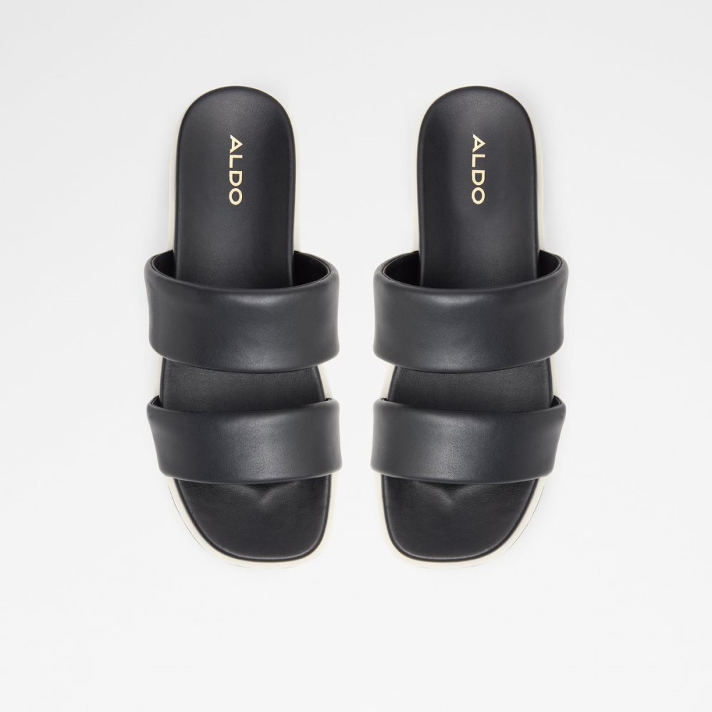 Black Aldo Cirea Wedge Sandal - Flatform Sandals | 74CNGOWKR