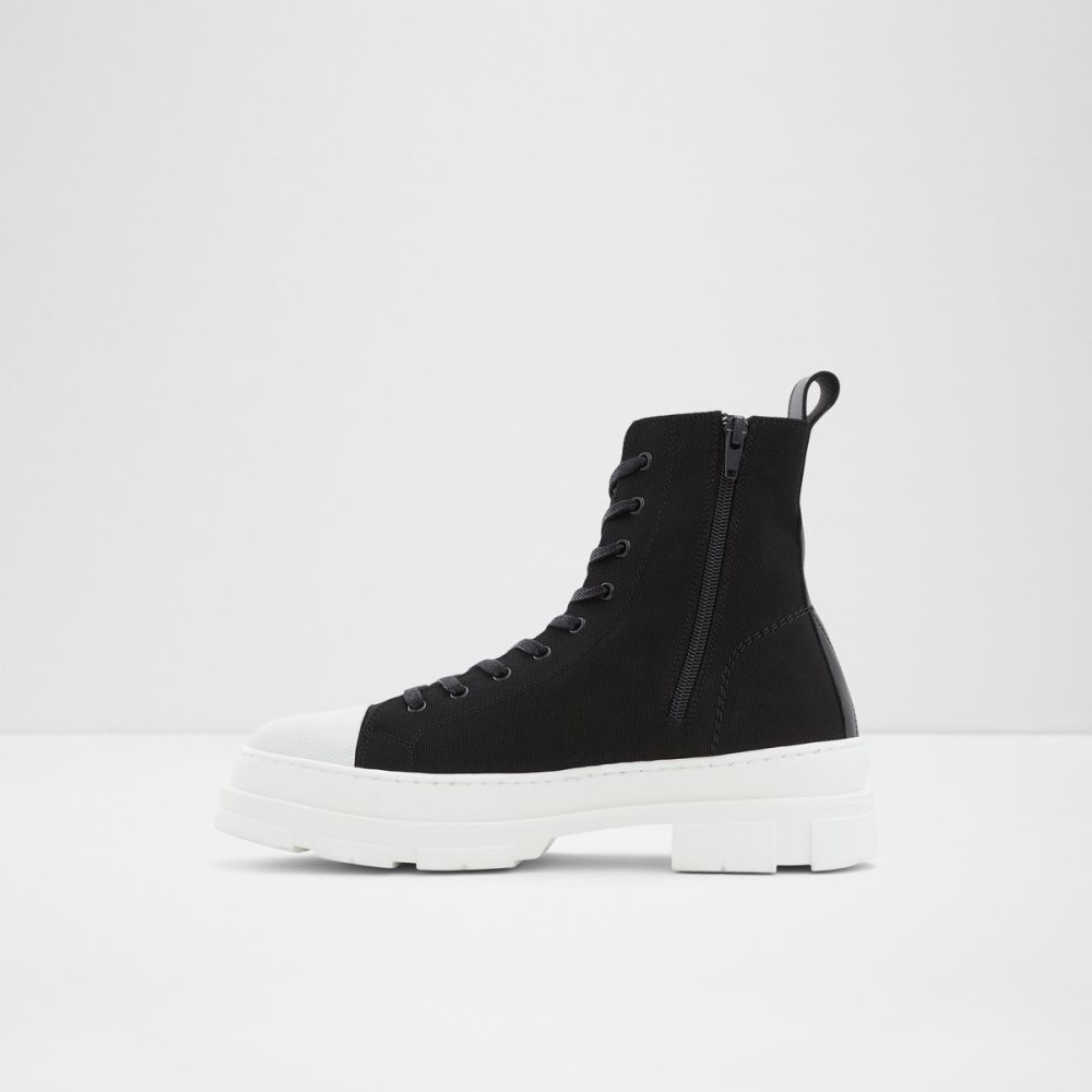 Black Aldo Clubb Lace-up Lace Up Boots | 41YWXSPTM