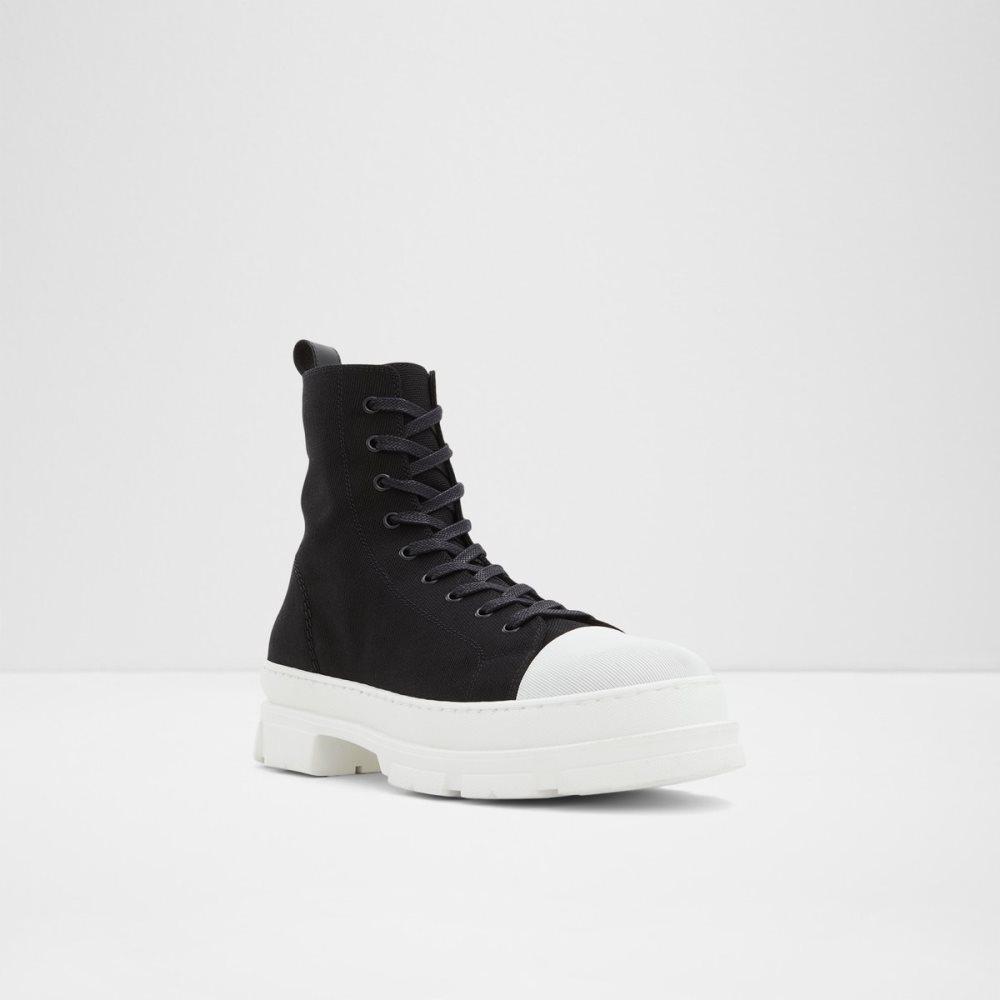 Black Aldo Clubb Lace-up Lace Up Boots | 41YWXSPTM