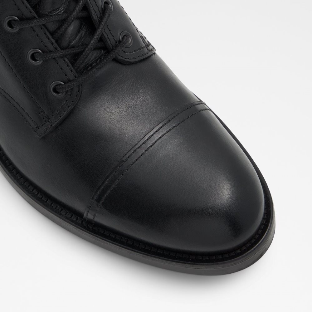 Black Aldo Coolport Lace Up Boots | 24ZPIBMXE