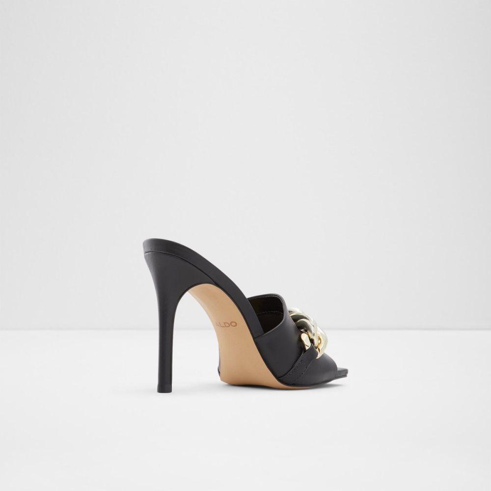 Black Aldo Cubetto High Sandal - Stiletto Sandals | 78JBNYSGM