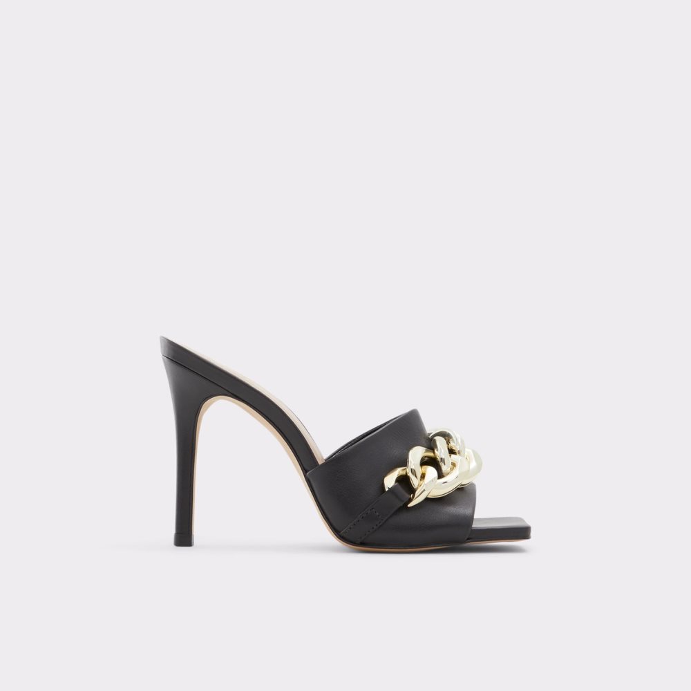 Black Aldo Cubetto High Sandal - Stiletto Sandals | 78JBNYSGM