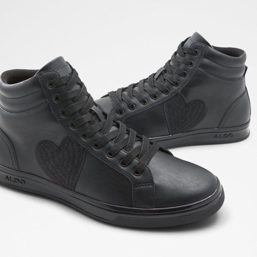 Black Aldo Cupido High Top Sneakers | 08XENAPMG