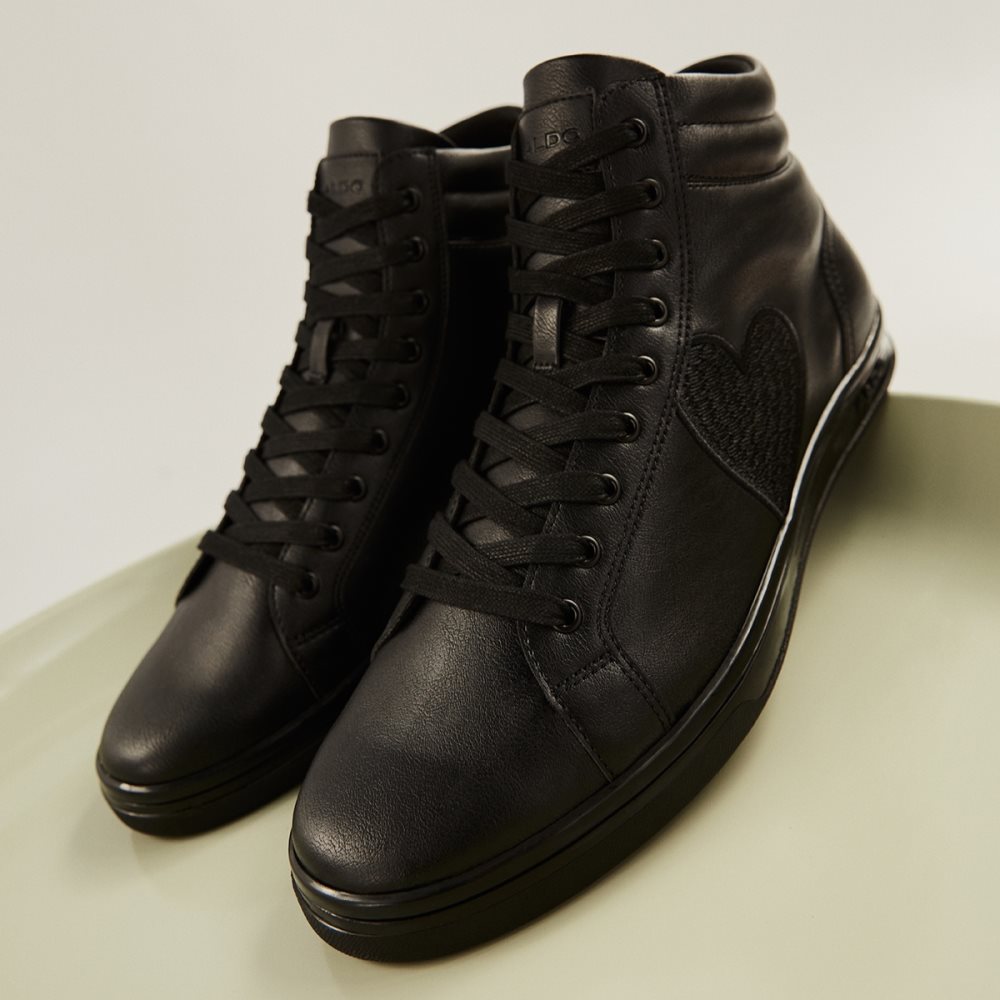 Black Aldo Cupido High Top Sneakers | 08XENAPMG